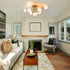 Modern Gold Flush Mount Ceiling Chandelier 9 Light Glass Globe